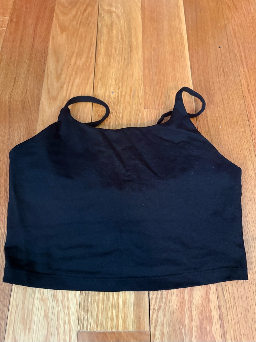 Avia Black Cropped Tank Top